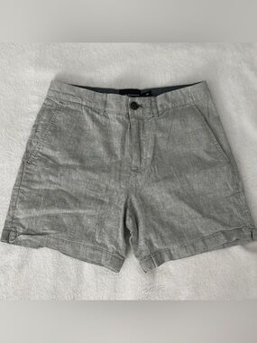 Club Monaco Light Gray Linen-Blend Men’s Shorts